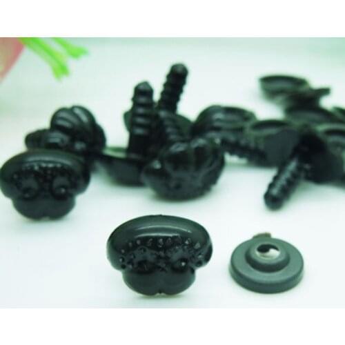 15*12mm Black Safety Nose/ Plastic Doll Nose Handmade Accessories For Puppy Bear Nose Doll Animal Puppet Making -100pcs/lot
