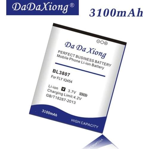 Da Da Xiong Original 3100mAh BL3807 Li-ion Phone Battery for FLY IQ454 Cell Phone Battery