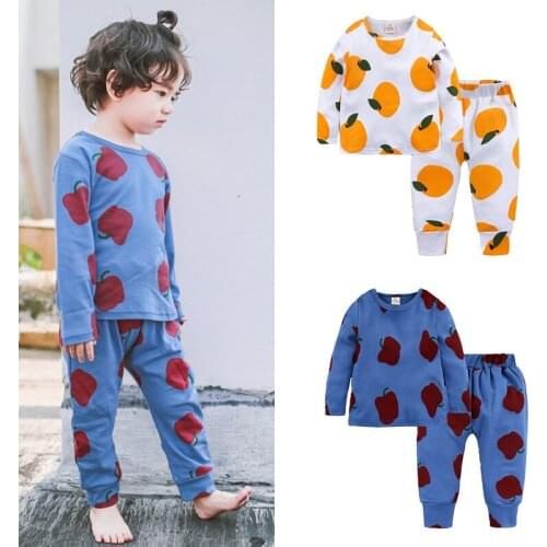 Child Pyjama New Korean Children Pajamas Outfits Toddler Baby Clothes Pants Set Boys Cotton Sleepwear Kids Pajamas For Girls