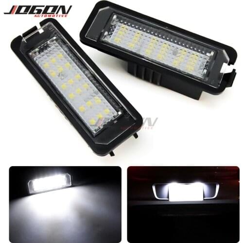 For VW GOLF 4 5 6 7 GTI R Passat CC Scirocco Jetta EOS Beetle Polo Lupo Car LED Rear Trunk Number License Plate Light Flashlight