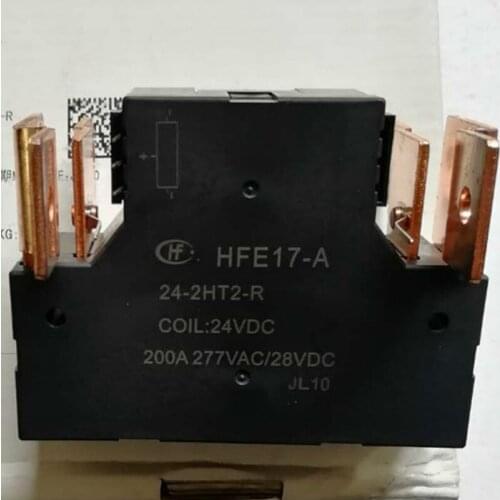 HFE17-A 24-2HT2-R 24VDC Brand New & Original Hongfa Relay 200A 277VAC Spot