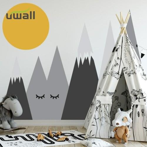 Creative Mountains Wall Sticker Kids Room Decoration Bedroom Decor Living Room Wall Decor Home Decor House Decoration Stickers