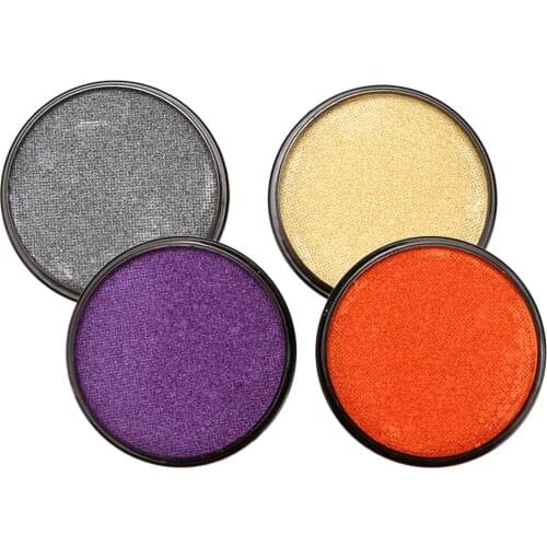 4Colors Water Based Metallic Face And Body Paint Makeup For Stage Costume