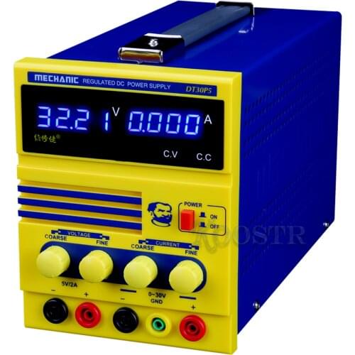 MECHANIC DT30P5 DC regulated power supply Power 4 bit digital display Adjustable 0-30V 0-5A Laboratory Test Power Supply