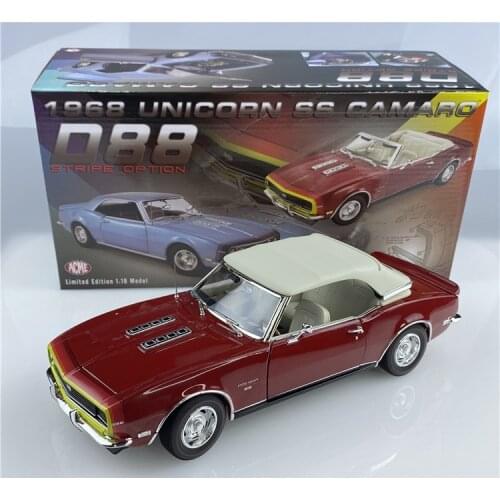 ACME 1:18 Chevrolet Camaro SS Convertible Car Collector Edition Metal Diecast Model Vintage Car Toy Gift