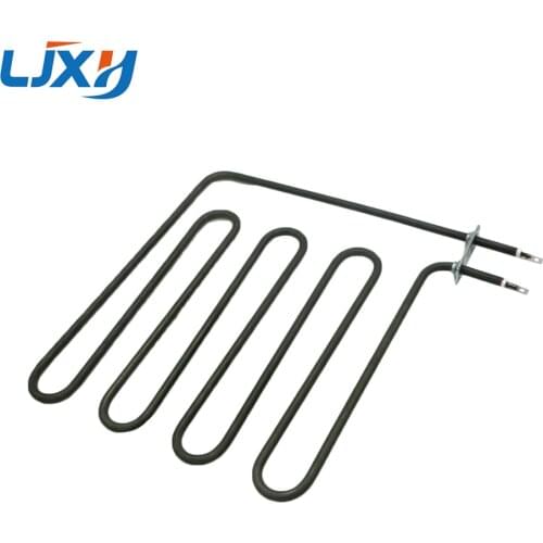LJXH 4U/5U/6U Electric Sauna Stove Heating Element,Green 304SUS Straight Heater Pipe,Tubular Air Heater 220V/380V 2KW/2.5KW/3KW