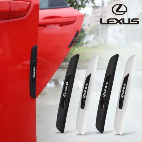 Car Door Anti Collision Protection Stickers Strip Auto Logo Accessories For Lexus IS250 IS200 CT200h GS300 LS430 RX450h LX570
