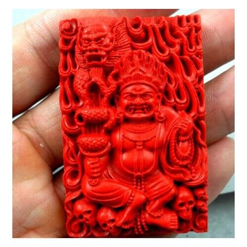 Natural stone Quartz crystal Chinese Red Organic Cinnabar Big black day pendant for diy jewelry making necklace Accessories