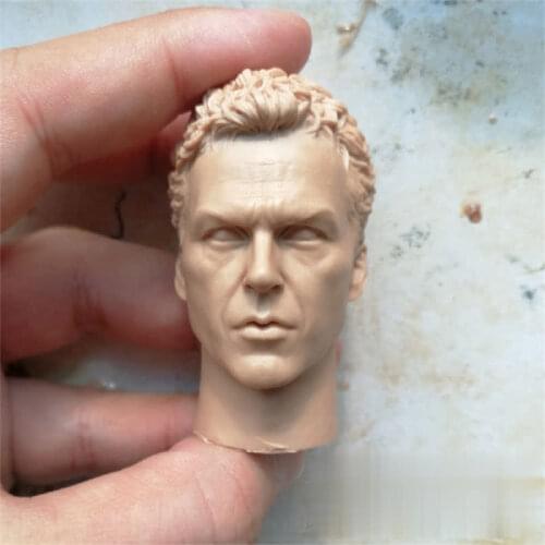 Unpainted 1/6 Scale Keaton 1989 Version Bat Head Sculpt Model For Action Figure Dolls Soldier Accessories Painting Exercise