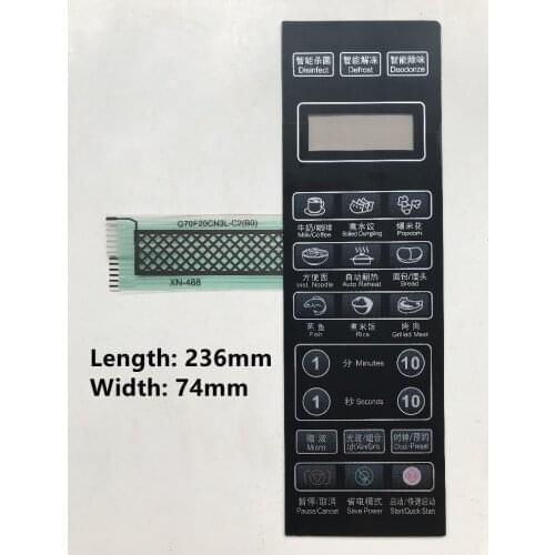 Microwave Oven Panel for Galanz G70F20CN3L-C2(BO) Membrane Switch Touch Control Button Replacement Parts