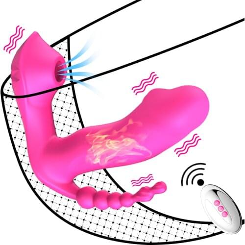 Wearable Dildo Vibrator Panties G Spot Clitoris Anal Stimulator Sex Toys For Women Remote Control Oral Sucker Orgasm Erotic