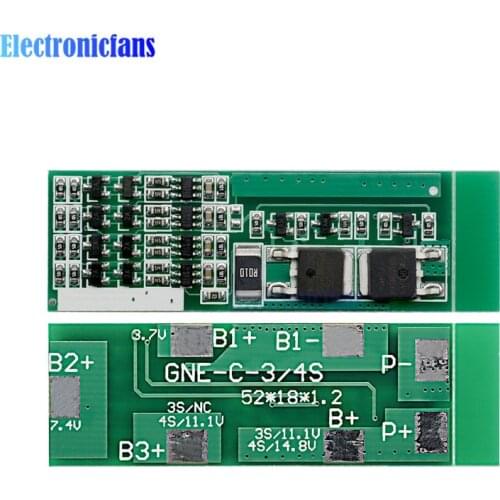 4S 8A 3.7V BMS Polymer Li-ion Lithium Battery Charger Protection Board For 4 Serial 4pcs Charging Protect Module