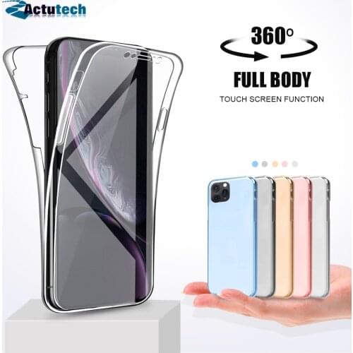 360 Full Body Case for Samsung S20 FE A21S A01 S20 Plus Double Silicone Cover Galaxy Note10+ A41 A50 A30S A20E A10 A8 Plus Coque