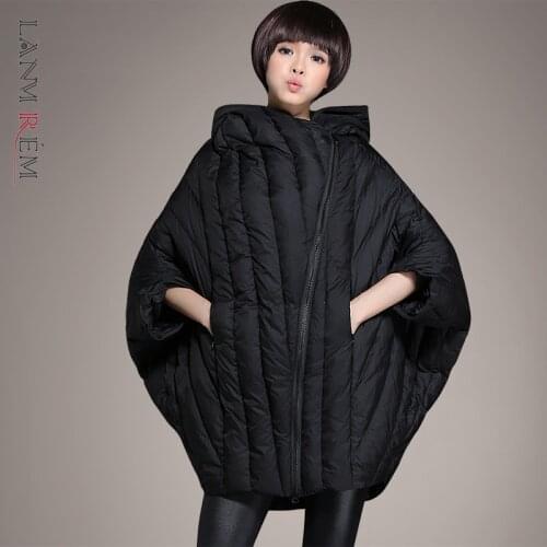 LANMREM black winter new design warm down jackets for women thickened bawting style clothes fashion trend coat 2A1616
