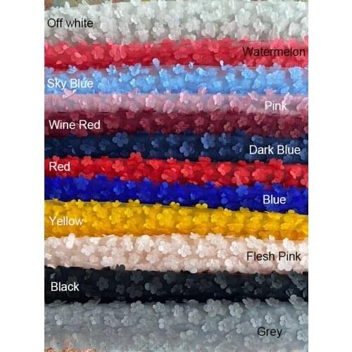 Flower Mesh Net Lace Fabric Children Dress Sewing Accessories 1 yard/Pack Veil DIY Fabric