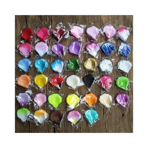 23colors 5cm 500pcs Silk Rose Petals for DIY Wedding Decoration Romantic Artificial Rose Flower Wedding Accessorie