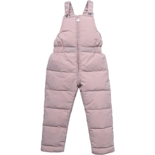 Winter children girls down pants kids baby boys thicken trousers bib pants cotton outerwear fashion girls pants windproof warm