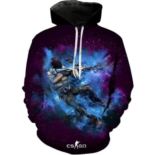 Counter Strike Global Offensive Hoodies FPS Game CSGO 3D Print Sweatshirt Men Women Fashion Hoodie CS GO Pullover Tops Coat Male