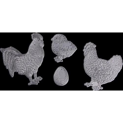 Hen Family Cutting Dies Stencils DIY Scrapbook Album Paper Card Embossing Craft E56C