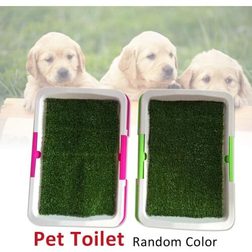 Pet Dog Puppy Toilet Trainer Grass Mat Potty Pad Indoor House Litter Tray