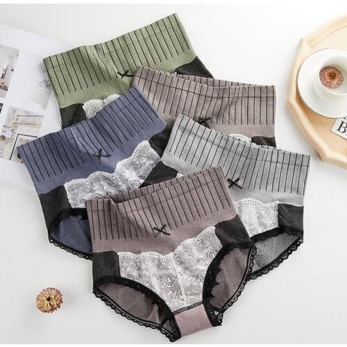 Panties Body Shaper Briefs Elastic Breathable Spandex Women High Waist Underpants Tummy Control Underpants for Leisure