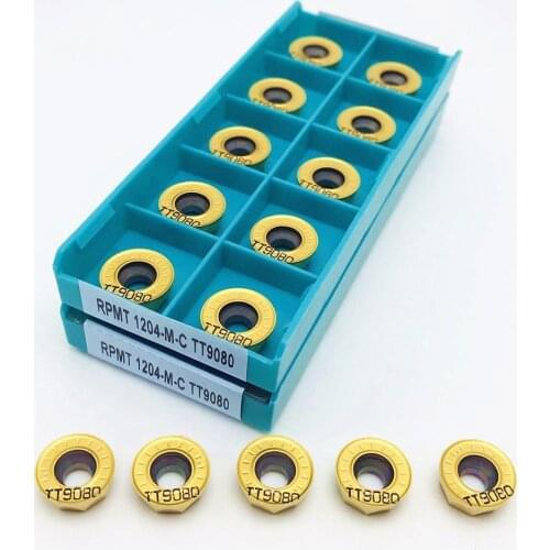 Carbide RPMT1204M C TT9080 high quality CNC internal fillet insert RPMT1204 M C metal R6 turning parts RPMT lathe milling tool