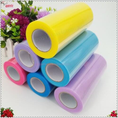 22M Crystal Tulle Roll Organza Sheer Gauze DIY Tutu Skirt Gift Wedding Party Decoration Baby Shower Tulle Curtains White Red 6z