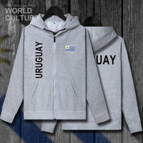 Uruguay Uruguayan URY UY mens zipper fleeces hoodies winter jerseys men jackets and coats new clothes nation country sweatshirt