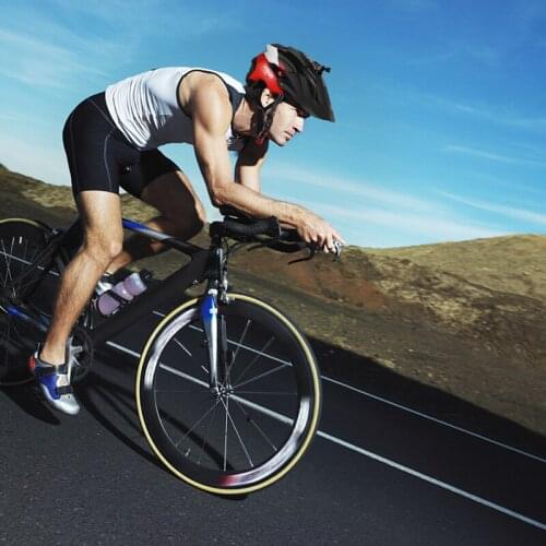 RNOX Triathlon Bike Helmet Ultralight Road Mountain MTB Bicycle Helmet Sports Breathable Riding Cycling Helmet Supports Camera