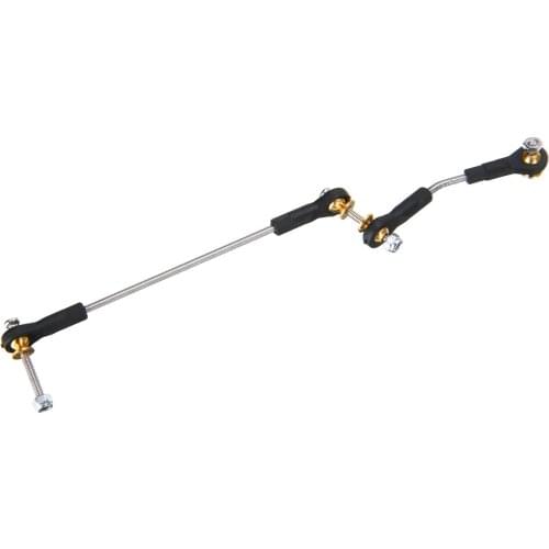 1 Set Steering Pull Rod Metal RC Car Steering Pull Rod Upgrade Part For WPL B1 B14 B24 B24 C14 C24 1/16