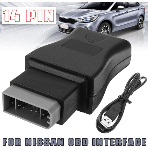 14 Pin Automobile Detector For Nissan Consult Interface USB Car Diagnostic OBD Fault Code Cable Tool