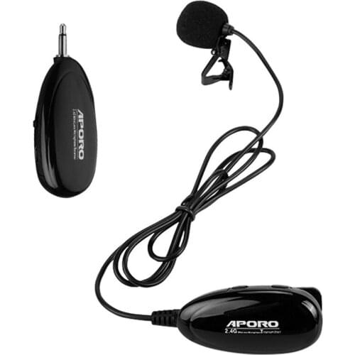 2.4G Lavalier Lapel Microphone Portable Wireless Mic for Teacher Group Fitness Instructors Suitable for Megaphone Voice Amplifie