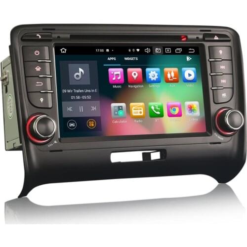7" Android 10.0 OS Car DVD Multimedia GPS Radio System Player for Audi TT MK2 2006-2014 with Built-in DSP Amplifier System
