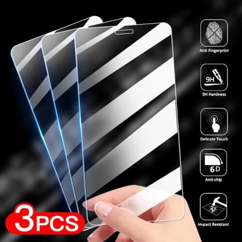 9H 3Pcs Tempered Glass On The For iPhone X XS XR 11 12 Pro Max Screen Protector For iPhone 7 8 6 6s Plus SE2020 Protective Glass