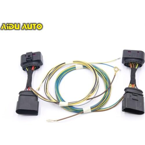 AIDUAUTO FOR VW Golf 7 MK7 HID Xenon Headlight 10 to 14 Pin Connector Adapter harness Wire Cable