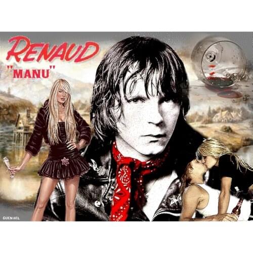 Diy,Diamond Painting,France Rock Singer Superstar Renaud Stitch Cross,Full,Diamond,Embroidery,Mosaic,Patterns,Beaded Embroidery