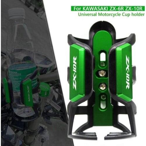 For KAWASAKI NINJA ZX-6R ZX-10R ZX6R ZX10R ZX 6R ZX 10R CNC Aluminum Aluminum Water cup Holder Motorcycle ccessories Bottle Cage