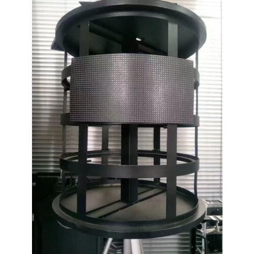 Free shipping rgb soft led module p4 32*64 , flexible circle full color led display led panel module