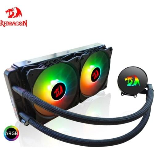 REDRAGON Effect X CCW-3000 Water Cooling Heatsink Case 240 liquid Radiator CPU cooler RGB fan Mute Computer PC for LGA2011/FM1 2