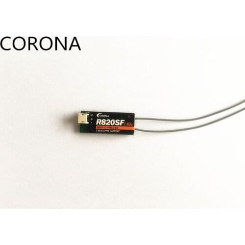 CORONA R820SF 2.4GHz S-FHSS/FHSS Sbus Receiver RX Compatible T4YF T6J T6K T8J T10J 12FG T14SG T18MZ Mini Micro FPV RC Drone