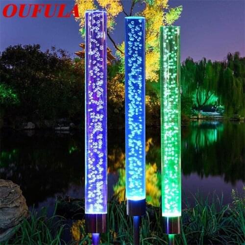DLMH Solar Lawn Lamp Bubble Outdoor Waterproof Garden Courtyard Colorful Landscape Lamp