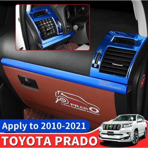 For 2010-2021 Toyota Land Cruiser Prado 150 J15 J150 Interior Modification Air Conditioner Air Vent Decoration Accessories