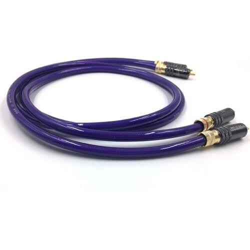 HIFI Audio Amplifier CD DVD player Van Den Hul VDH Hybrid RCA Audio Interconnect Cable 2 RCA to 2 RCA Cable