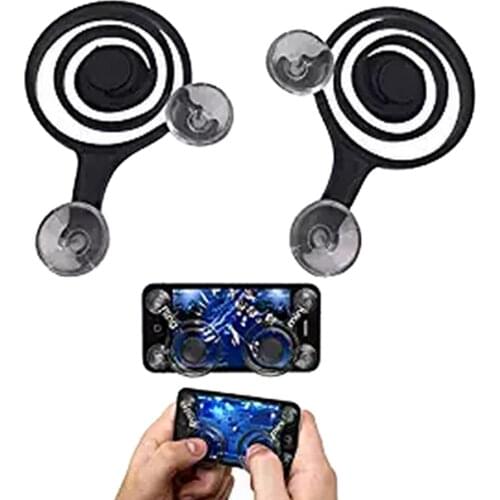 2pcs Dual Analog Mini Joypad Joystick SmartphoneTouch Cell Phone Mobile Phone Accessory Remote Game Control Set for Ipad Tablet