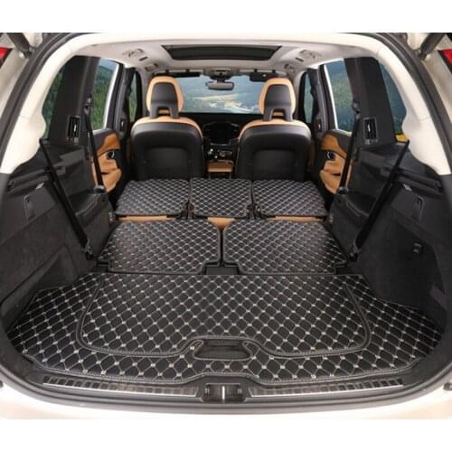 For Volvo XC90 2015-Present Car Boot Mat Rear Trunk Liner Cargo Floor Carpet Tray Protector Internal Accessories Mats