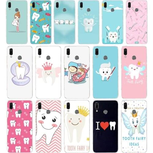 110FG Dentist Dental Crowned Tooth Soft Silicone Tpu Cover phone Case for huawei Honor 8 Lite 8X