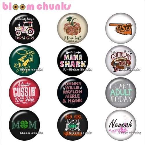Words sports fall pumpkin farm sport mom Round photo glass cabochon demo flat back Making findings 12mm/18mm/20mm/25mm B4409