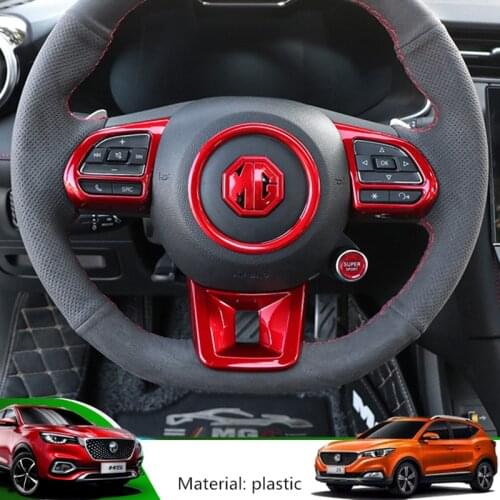 Fit for MGZS MGHS RX5 MG3 MG5 MG6 ABS Plastic Paint Car Steering Wheel Sequins Trim Sticker Decoration Car Interior Accessories