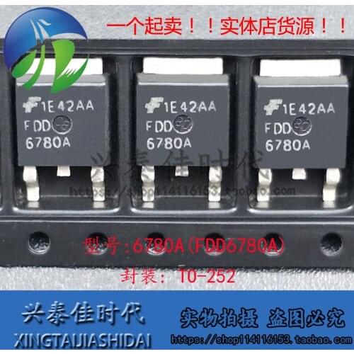 Original new 5pcs/ 6780A FDD6780A 30A/25V TO-252