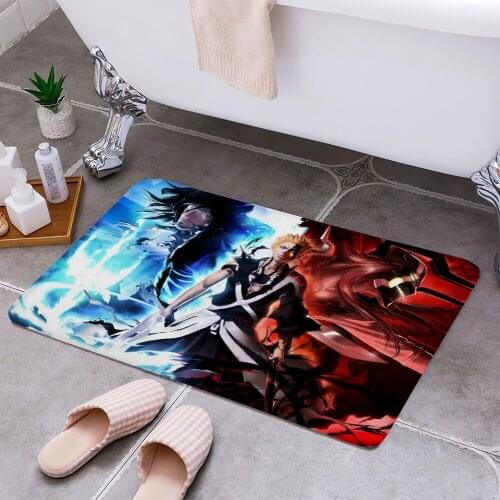 Bleach 3 Cheaper Anti-slip Modern Area Rugs Living Room Balcony Bathroom Printed Carpet Doormat Hallway Bath Mat